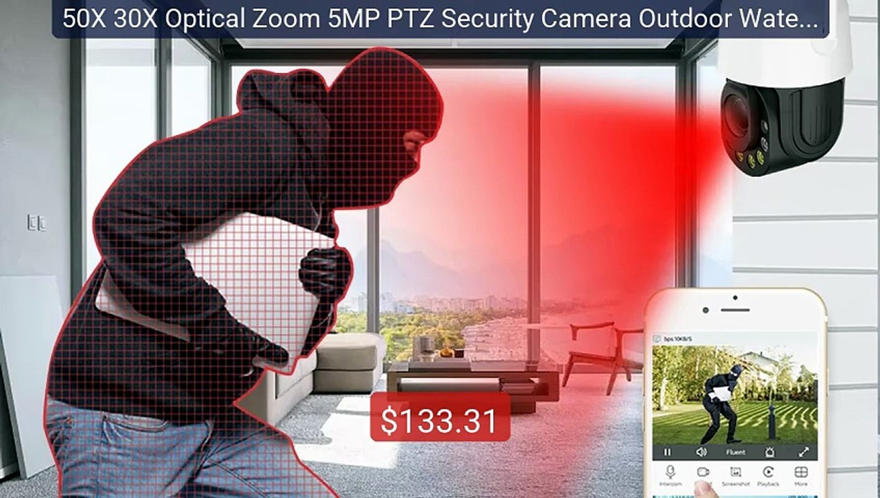 50X 30X Optical Zoom 5MP PTZ Security Camera Outdoor Waterp... -- Top Pick 2026 | Unbeatable Price!
