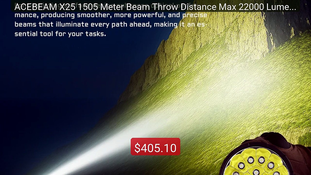 ACEBEAM X25 1505 Meter Beam Throw Distance Max 22000 Lumens Br... -- Best Buy 2026 | Great Quality!