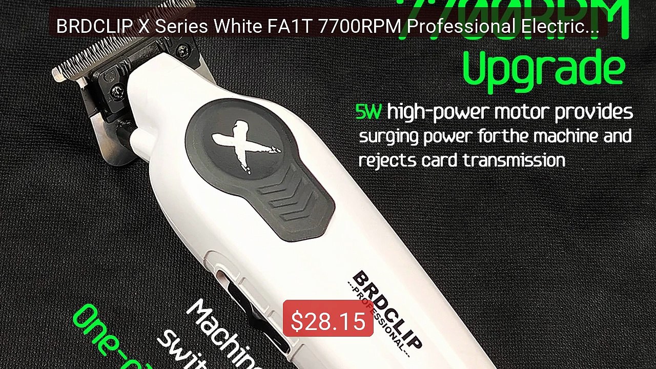 BRDCLIP X Series White FA1T 7700RPM Professional Electric H... -- Top Pick 2026 | Unbeatable Price!
