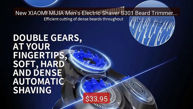 New XIAOMI MIJIA Men's Electric Shaver S301 Beard Trimmer Mach... Hot Deal 2026 | Limited Offer!