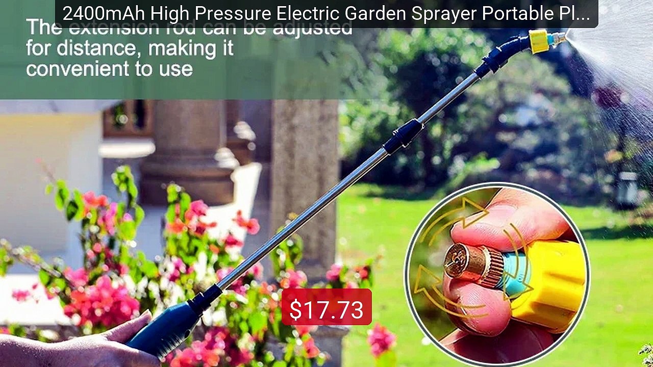 2400mAh High Pressure Electric Garden Sprayer Portable Plant W... -- Hot Deal 2026 | Limited Offer!