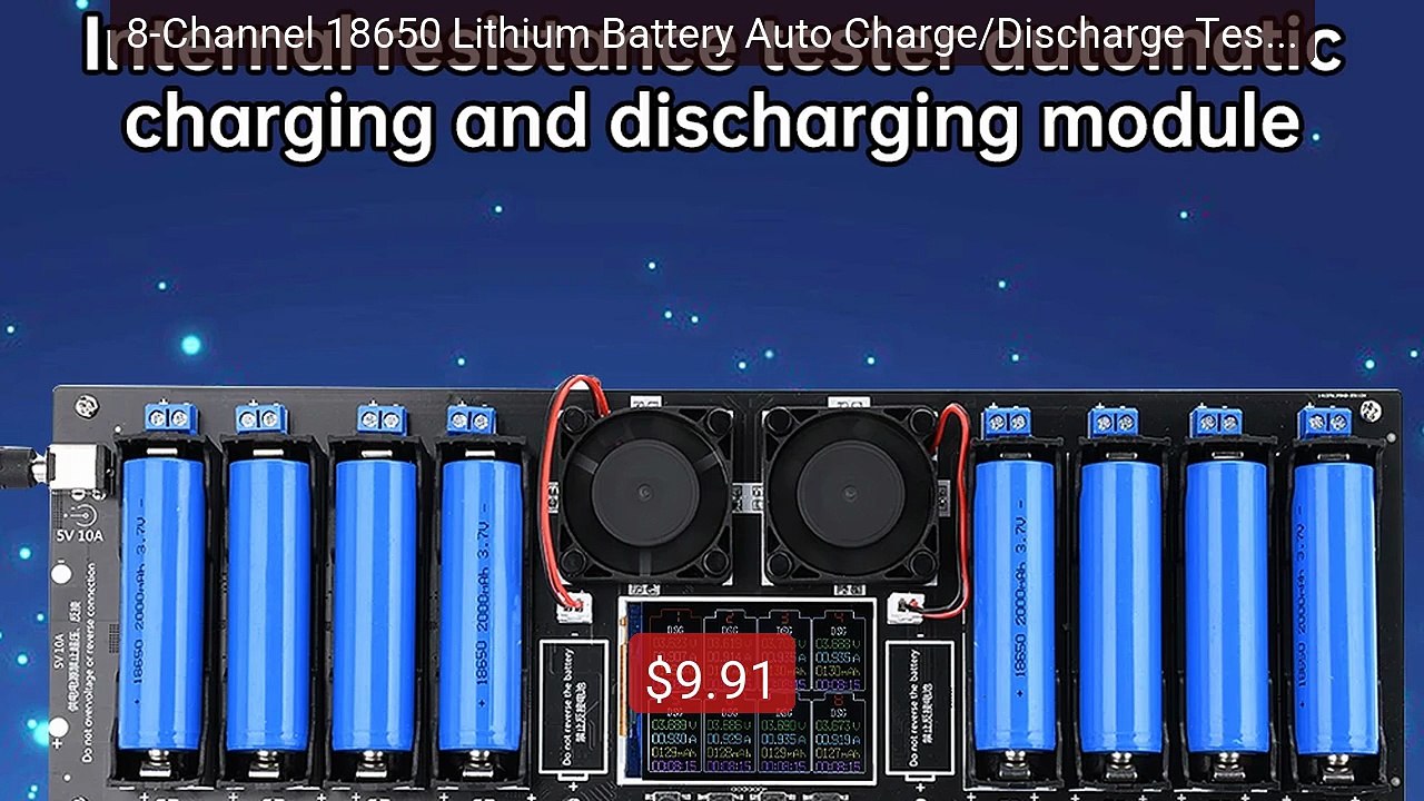 8-Channel 18650 Lithium Battery Auto Charge/Discharge Teste... -- Top Pick 2026 | Unbeatable Price!