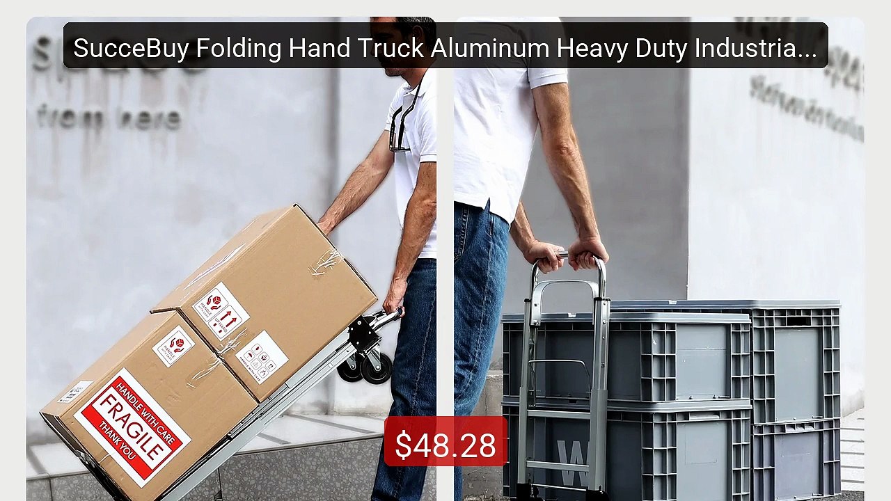 SucceBuy Folding Hand Truck Aluminum Heavy Duty Industrial Collapsi... -- Top Rated 2026 | Buy Now!
