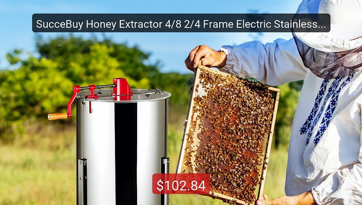 SucceBuy Honey Extractor 4/8 2/4 Frame Electric Stainless Stee... -- Best Buy 2026 | Great Quality!