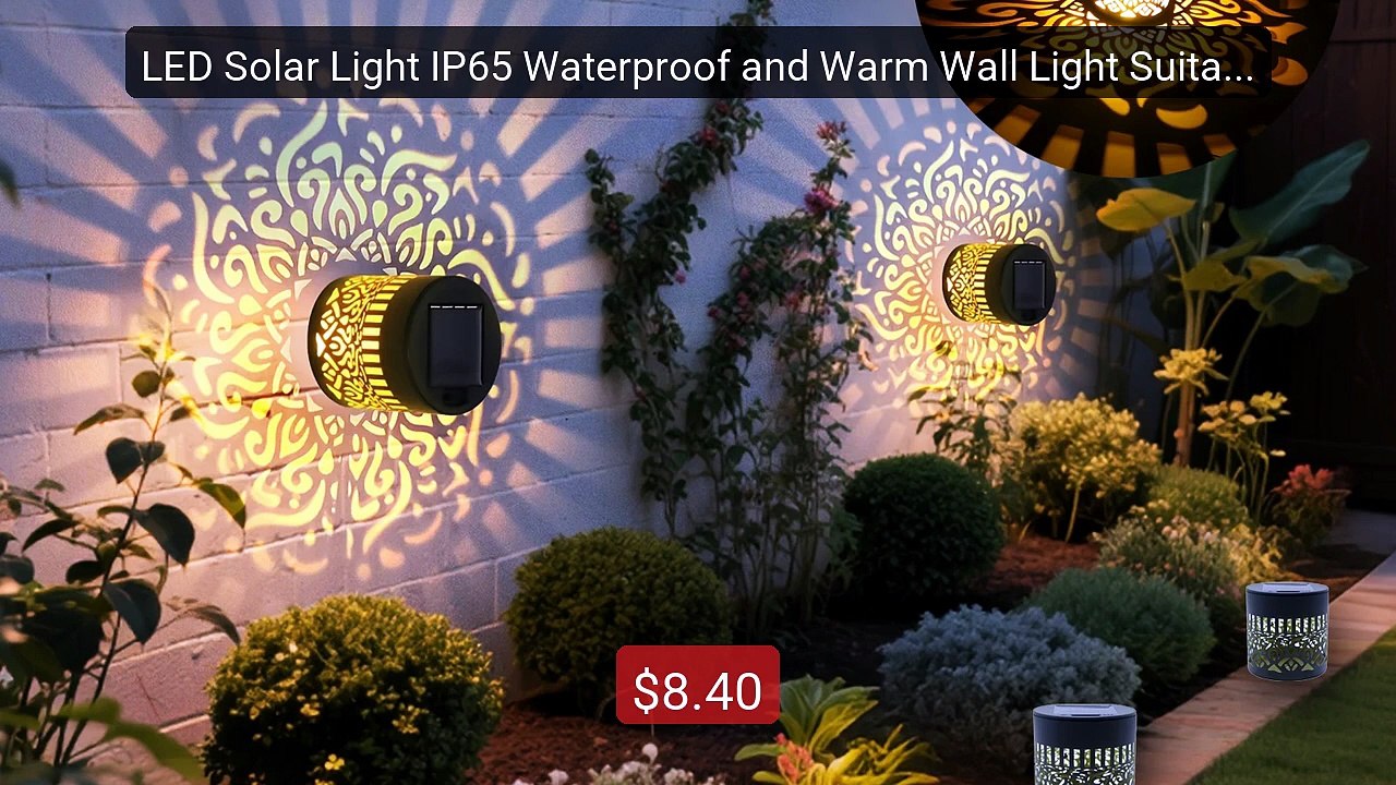 LED Solar Light IP65 Waterproof and Warm Wall Light Suitable for G... -- Best Deal 2026 | Shop Now!