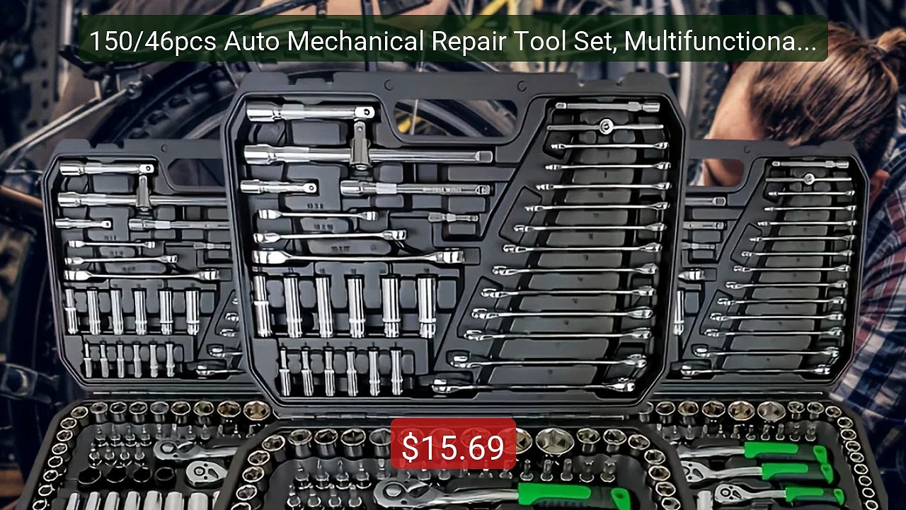 150/46pcs Auto Mechanical Repair Tool Set, Multifunctional wit... -- Best Buy 2026 | Great Quality!
