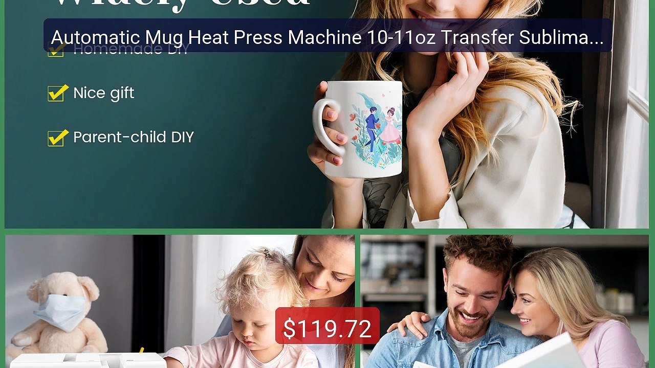 Automatic Mug Heat Press Machine 10-11oz Transfer Sublimation ... -- Best Buy 2026 | Great Quality!
