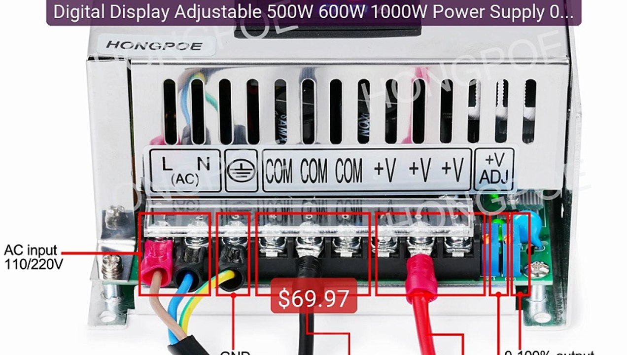 Digital Display Adjustable 500W 600W 1000W Power Supply 0-1... -- Top Pick 2026 | Unbeatable Price!
