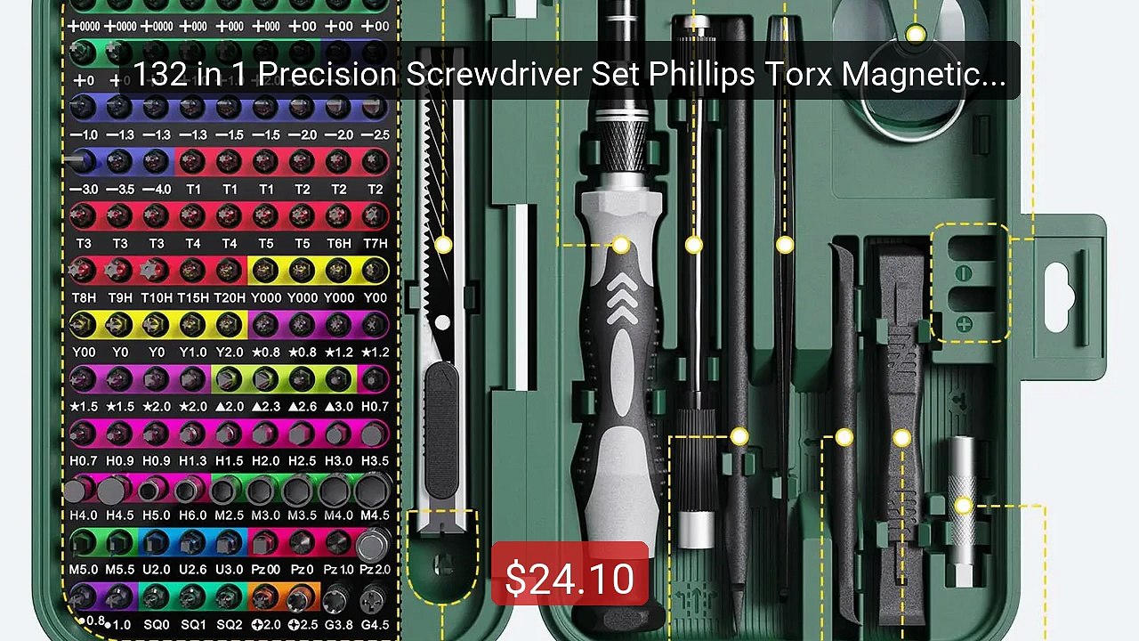 132 in 1 Precision Screwdriver Set Phillips Torx Magnetic Scre... -- Hot Deal 2026 | Limited Offer!