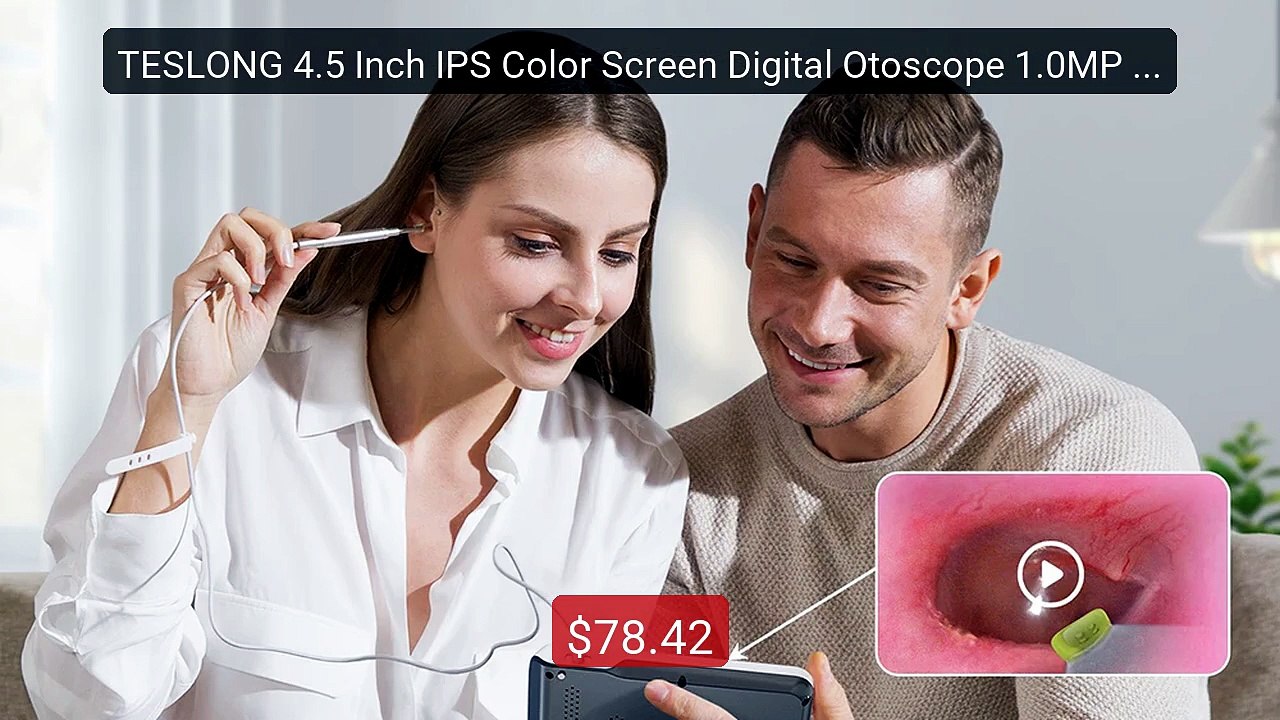TESLONG 4.5 Inch IPS Color Screen Digital Otoscope 1.0MP 1080P HD 3... -- Top Rated 2026 | Buy Now!