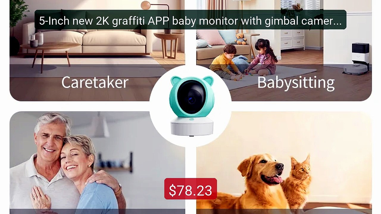 5-Inch new 2K graffiti APP baby monitor with gimbal camera 2.4G mob... -- Top Rated 2026 | Buy Now!