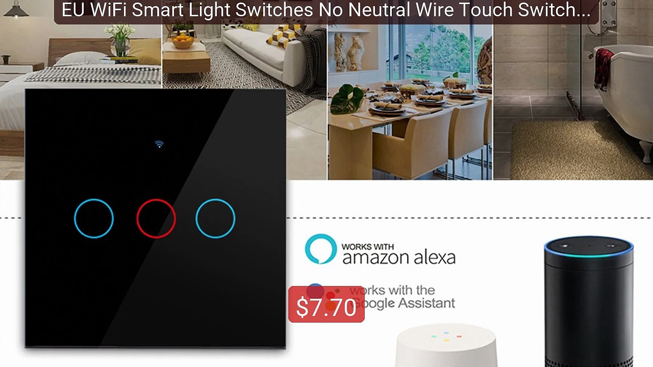 EU WiFi Smart Light Switches No Neutral Wire Touch Switch RF4... -- Amazing Value 2026 | Must Have!