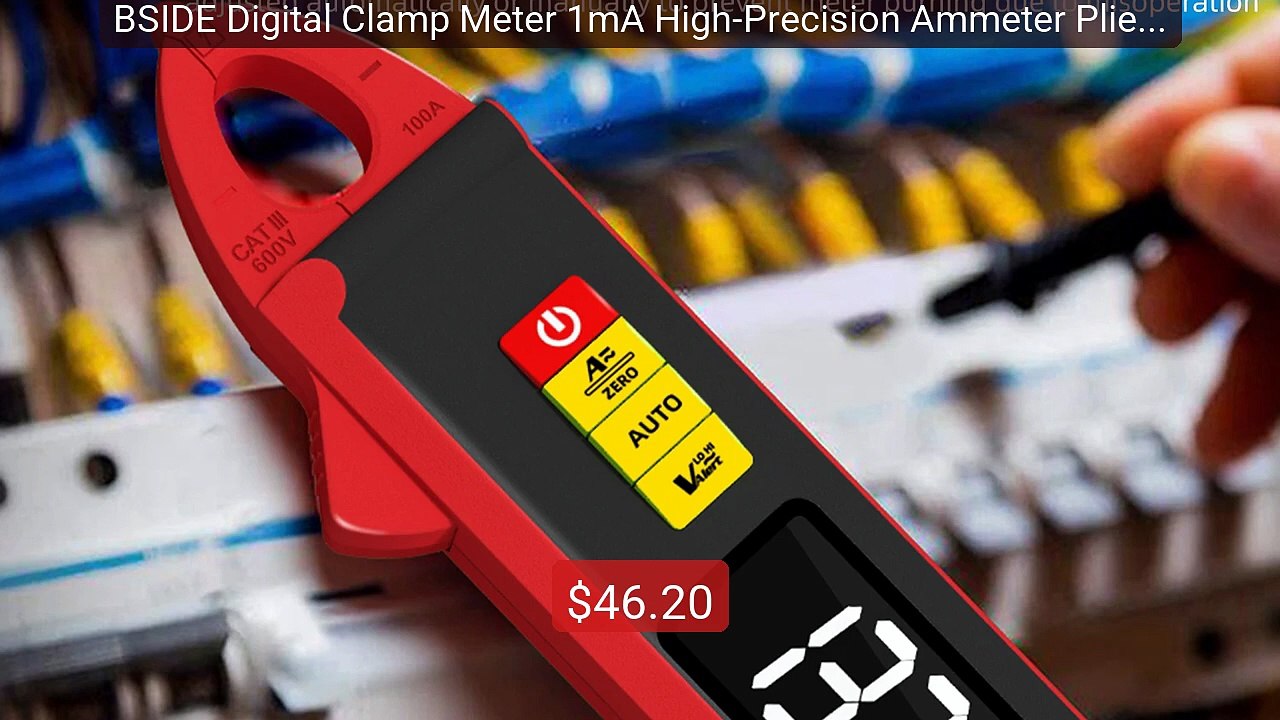 BSIDE Digital Clamp Meter 1mA High-Precision Ammeter Pliers True R... -- Best Deal 2026 | Shop Now!