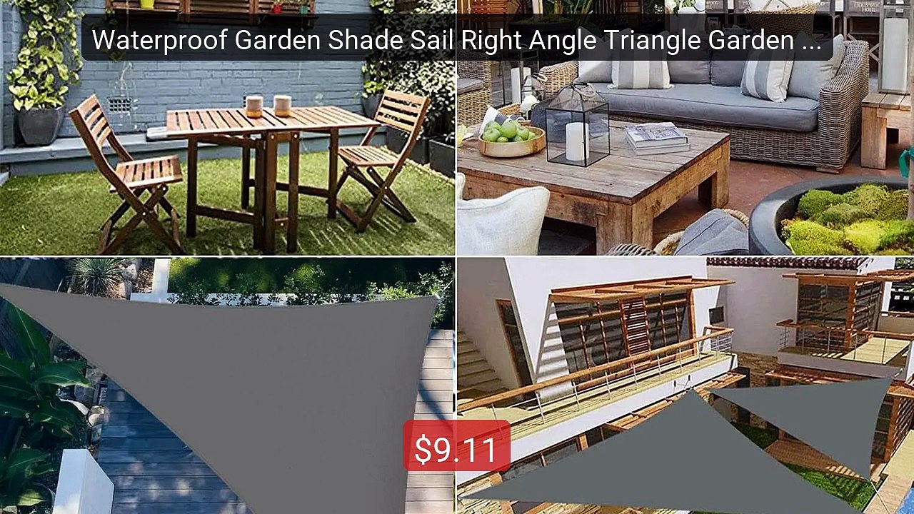 Waterproof Garden Shade Sail Right Angle Triangle Garden Canopy wit... -- Top Rated 2026 | Buy Now!