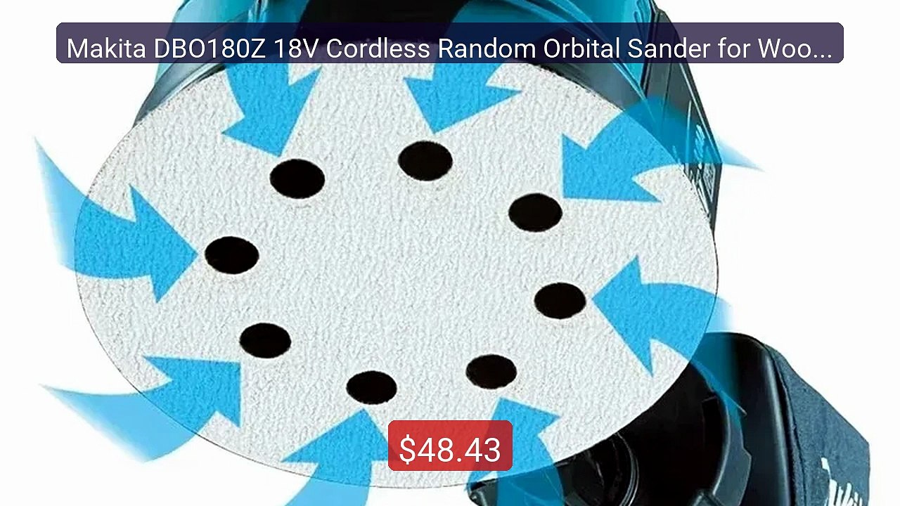 Makita DBO180Z 18V Cordless Random Orbital Sander for Woodw... -- Top Pick 2026 | Unbeatable Price!