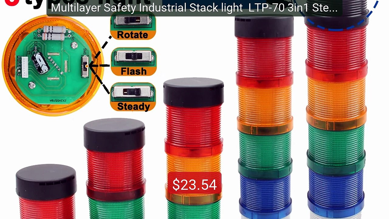Multilayer Safety Industrial Stack light  LTP-70 3in1 Stead... -- Top Pick 2026 | Unbeatable Price!