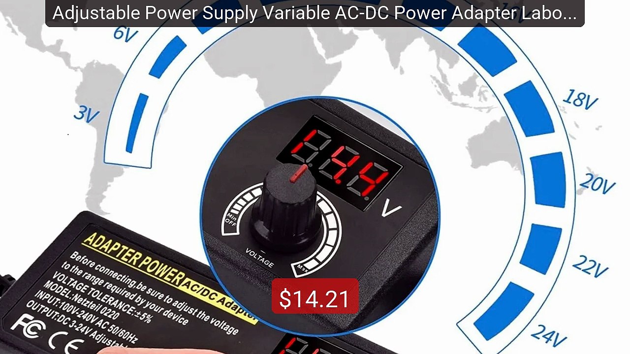 Adjustable Power Supply Variable AC-DC Power Adapter Laborato... -- Amazing Value 2026 | Must Have!