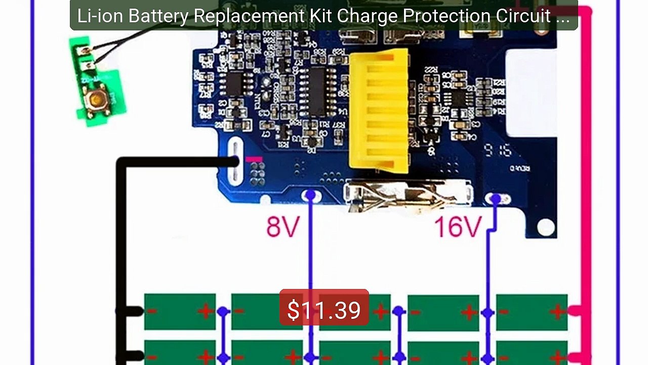 Li-ion Battery Replacement Kit Charge Protection Circuit Board... -- Best Buy 2026 | Great Quality!
