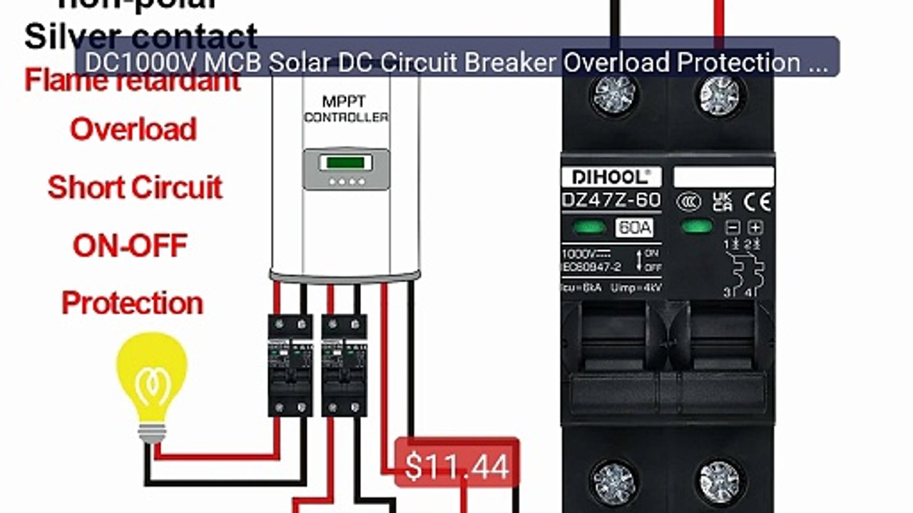 DC1000V MCB Solar DC Circuit Breaker Overload Protection Disco... -- Best Buy 2026 | Great Quality!