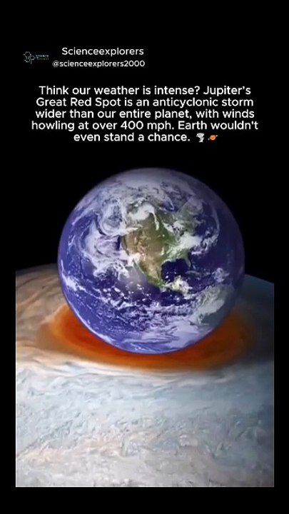 Jupiter’s Eye Could SWALLOW Earth Whole… 🤯#space #facts #nasa
