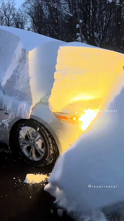 Satisfactory snow removal asmr satisfying
