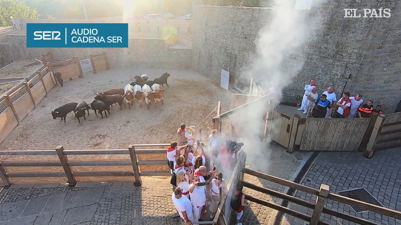 Así fue el octavo y último encierro de los Sanfermines 2026 con los toros de Jandilla