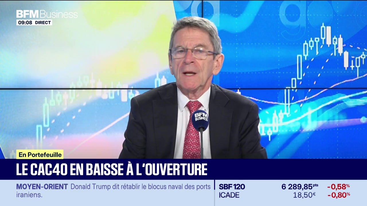 En portefeuille : Le CAC 40 en baisse à l'ouverture - 14/07