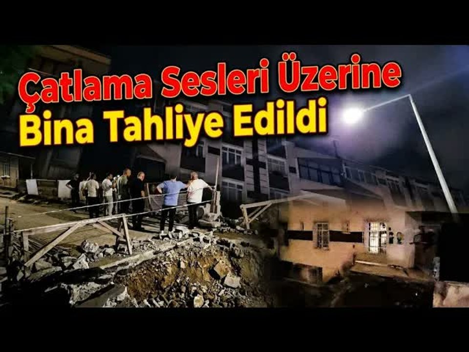 İstanbul Bahçelievler'de Çatlama Sesleri Gelen 7 Katlı Bina Tahliye Edildi