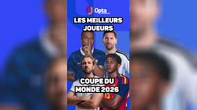CdM 2026 - Les meilleurs joueurs selon Opta