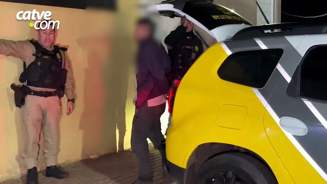 Homem é preso após ameaçar incendiar casa da ex-companheira grávida em Cascavel