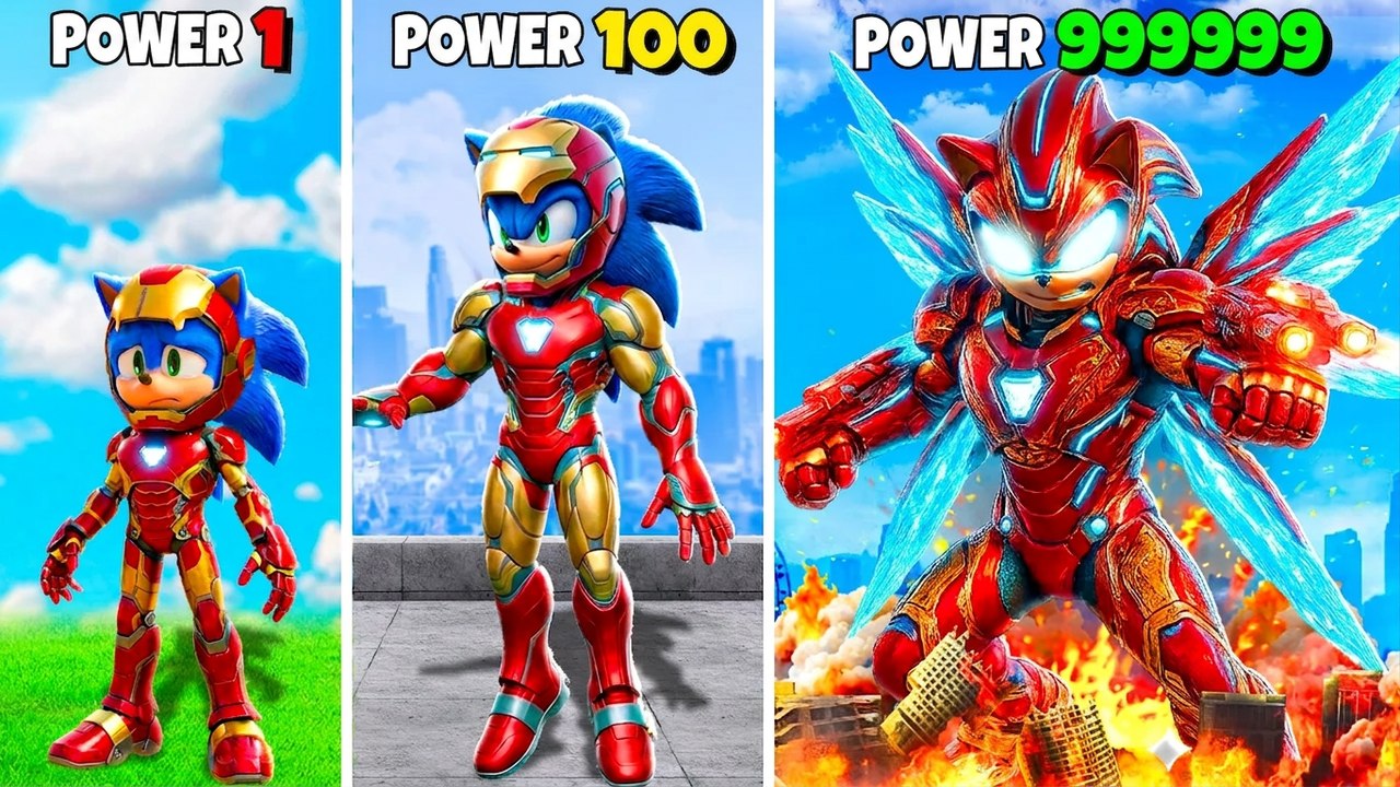 Upgrading IRONMAN SONIC in GTA 5! (Sonic Movie Mod)