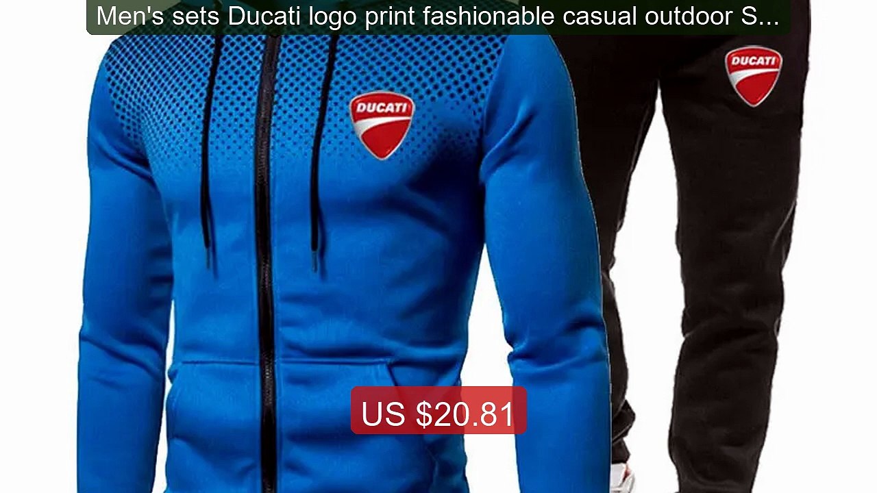 Men's sets Ducati logo print fashionable casual outdoor Sprin... -- Amazing Value 2026 | Must Have!