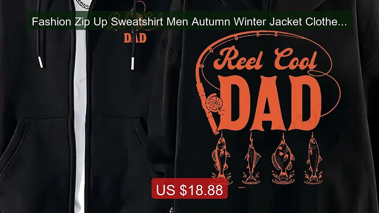 Fashion Zip Up Sweatshirt Men Autumn Winter Jacket Clothes ... -- Top Pick 2026 | Unbeatable Price!