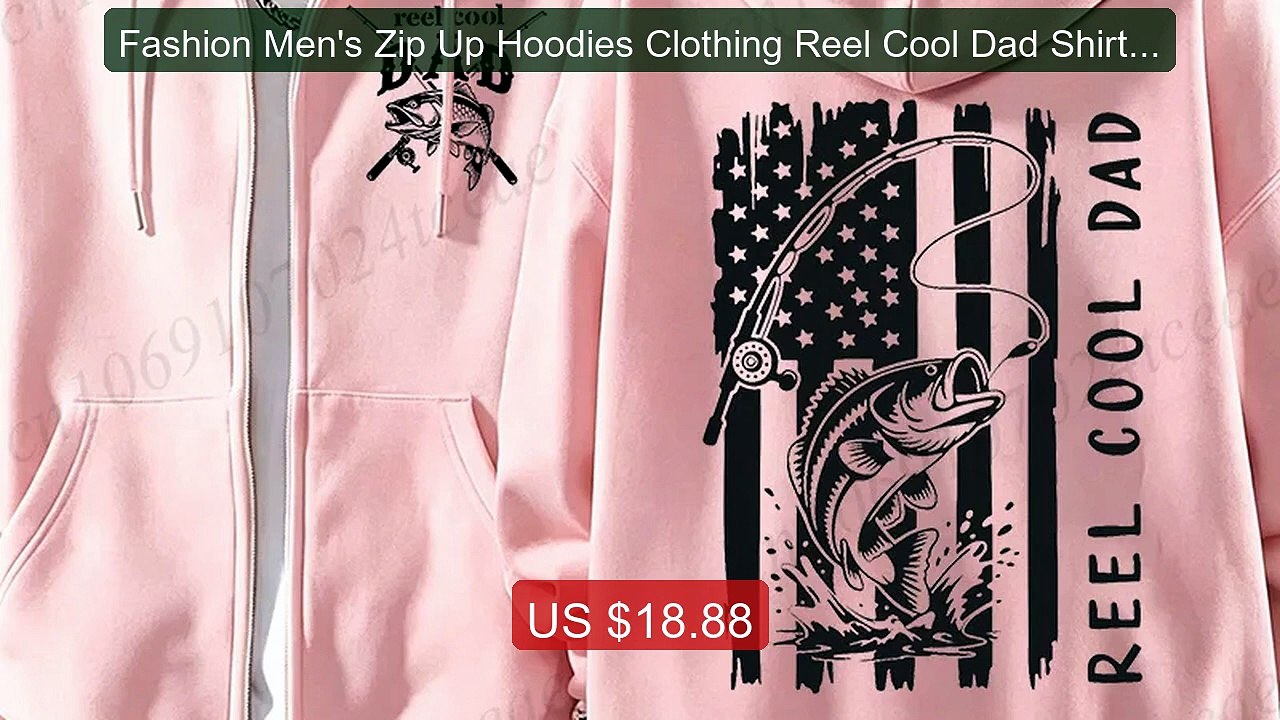 Fashion Men's Zip Up Hoodies Clothing Reel Cool Dad Shirt for Fishi... -- Top Rated 2026 | Buy Now!