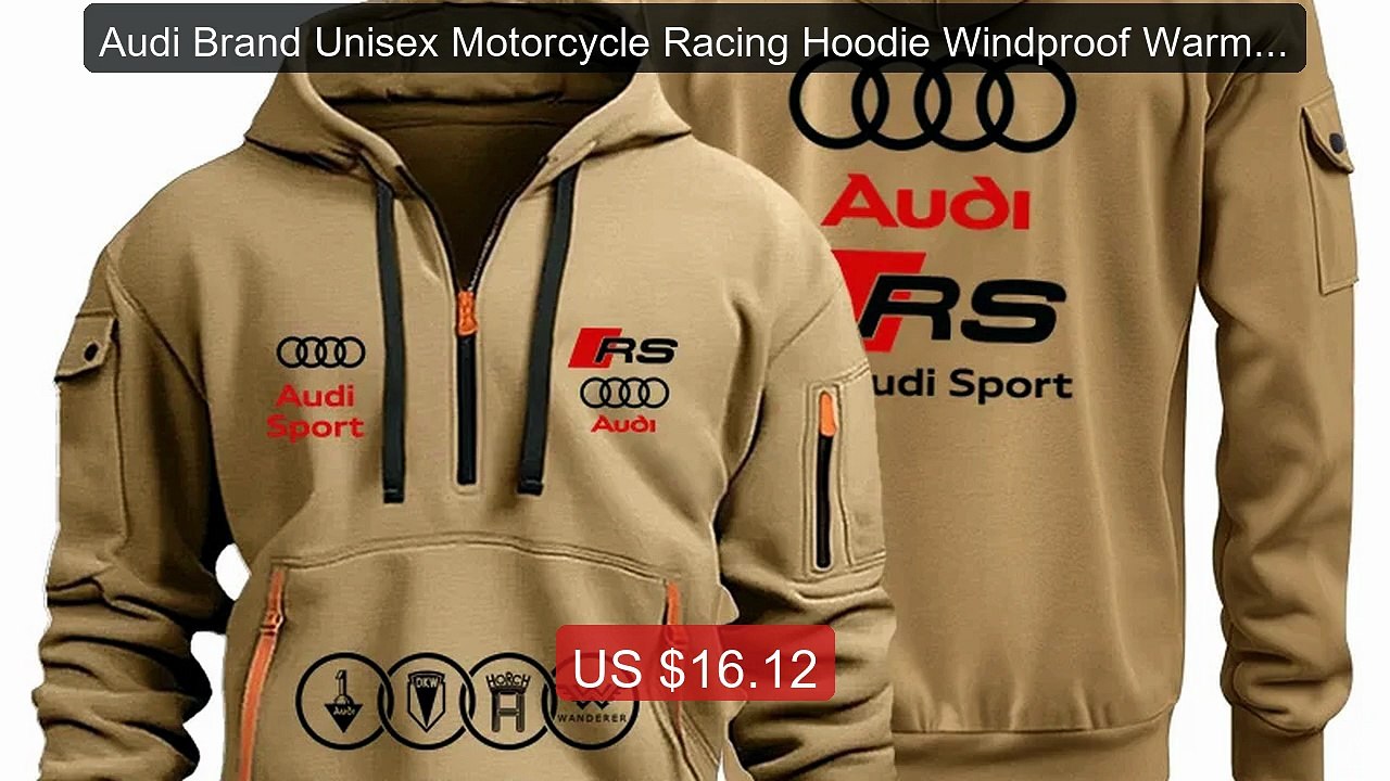Audi Brand Unisex Motorcycle Racing Hoodie Windproof Warm C... -- Top Pick 2026 | Unbeatable Price!