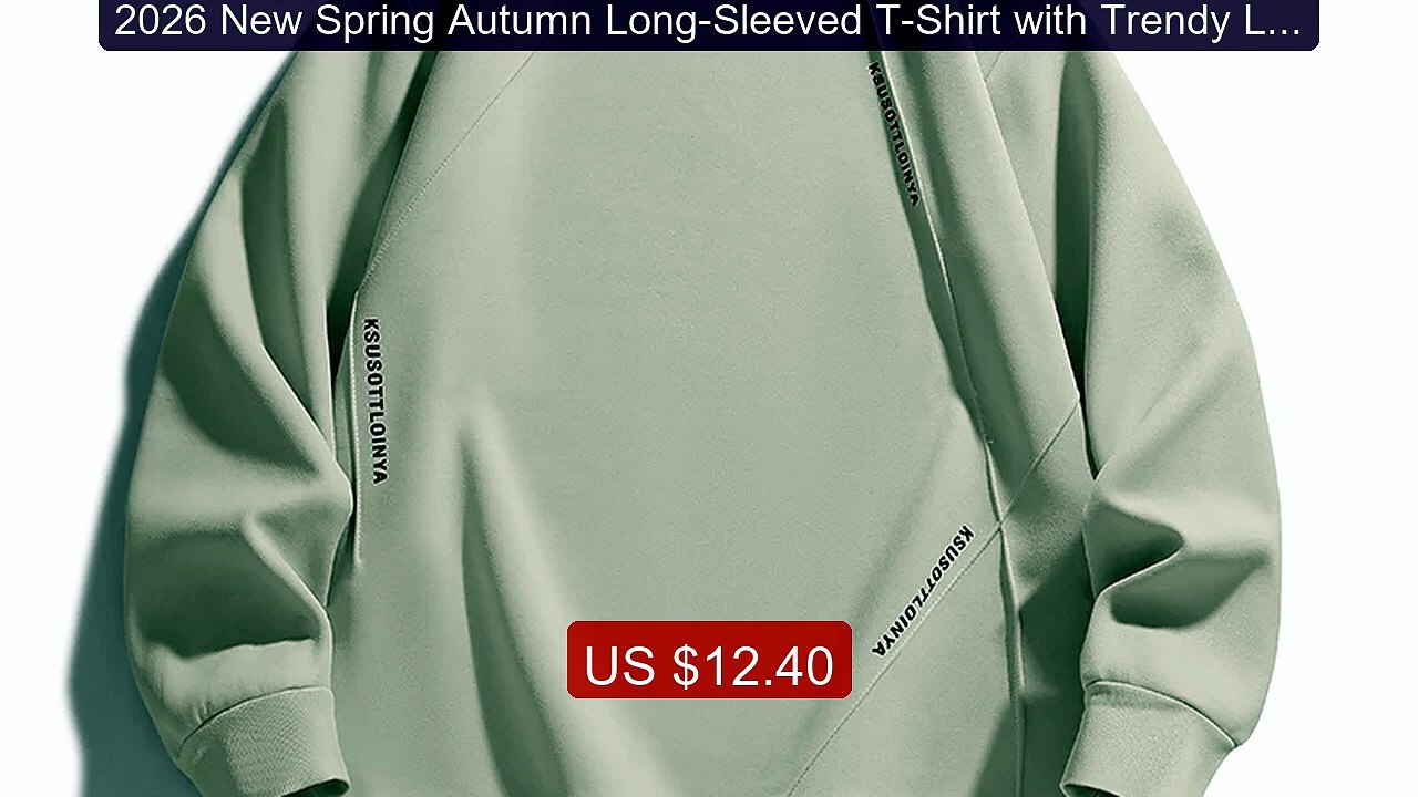 2026 New Spring Autumn Long-Sleeved T-Shirt with Trendy Large Size ... -- Top Rated 2026 | Buy Now!