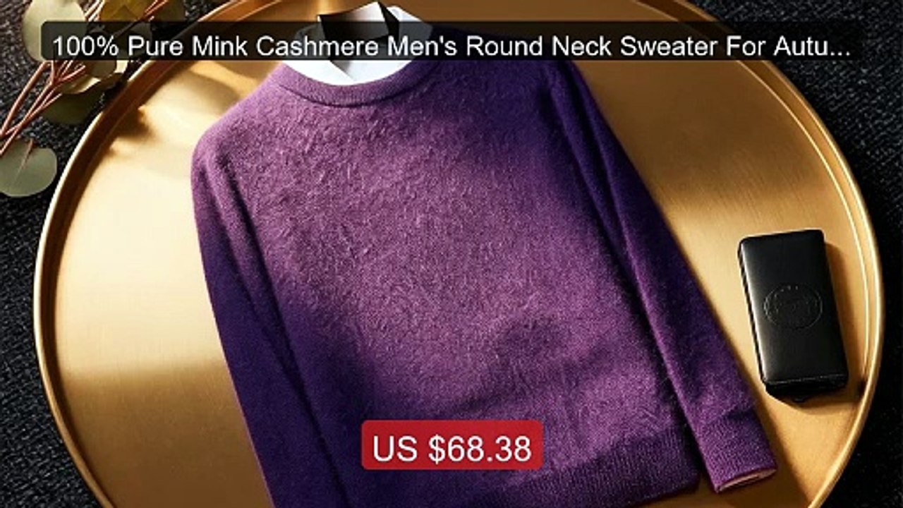 100% Pure Mink Cashmere Men's Round Neck Sweater For Autumn Winter,... -- Top Rated 2026 | Buy Now!