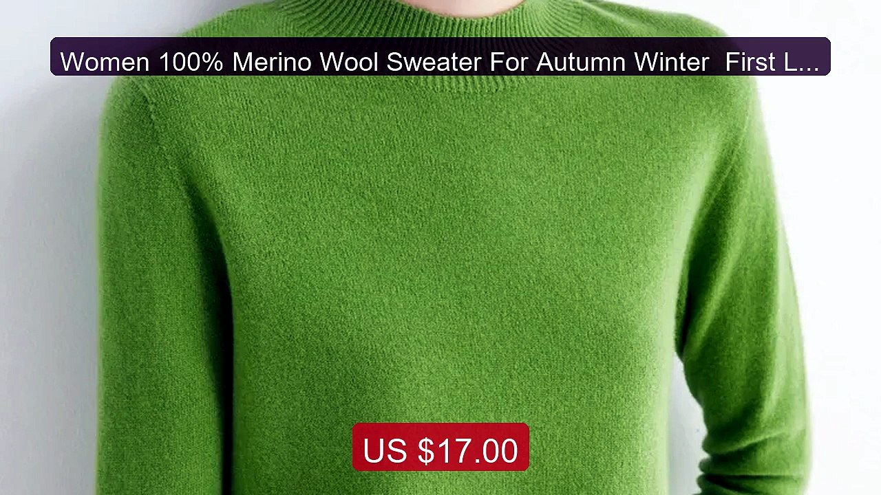 Women 100% Merino Wool Sweater For Autumn Winter  First Line S... -- Best Buy 2026 | Great Quality!