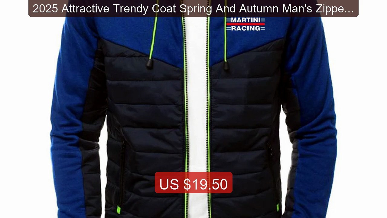 2025 Attractive Trendy Coat Spring And Autumn Man's Zipper Hooded ... -- Best Deal 2026 | Shop Now!