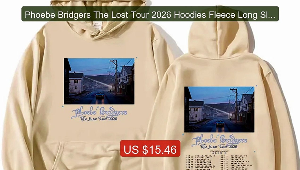 Phoebe Bridgers The Lost Tour 2026 Hoodies Fleece Long Slee... -- Top Pick 2026 | Unbeatable Price!