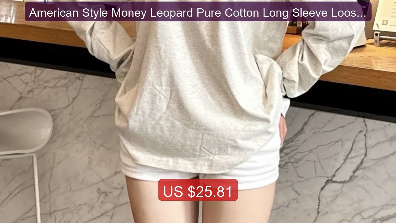 American Style Money Leopard Pure Cotton Long Sleeve Loose Fit Men... -- Best Deal 2026 | Shop Now!
