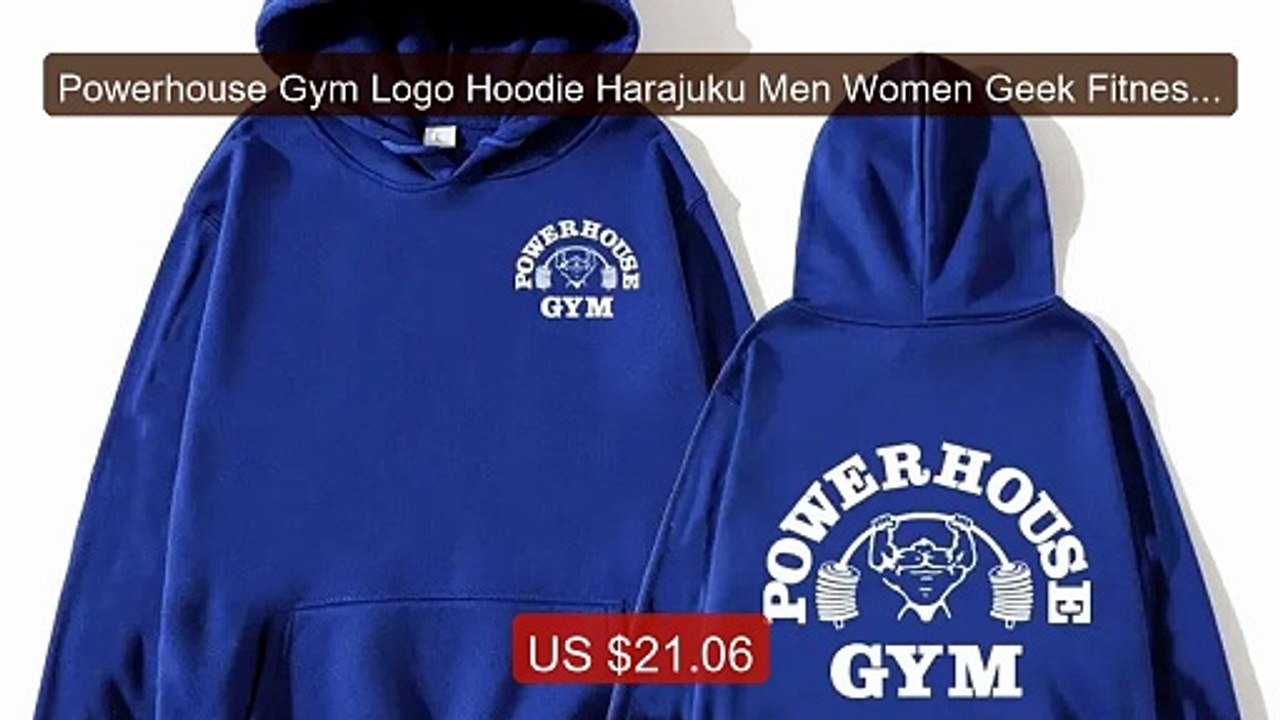 Powerhouse Gym Logo Hoodie Harajuku Men Women Geek Fitness Hoo... -- Hot Deal 2026 | Limited Offer!