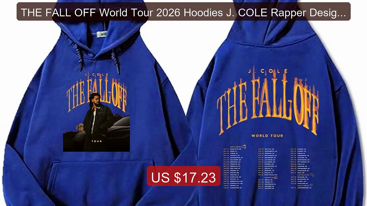 THE FALL OFF World Tour 2026 Hoodies J. COLE Rapper Design Gr... -- Amazing Value 2026 | Must Have!