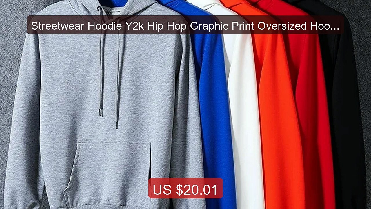 Streetwear Hoodie Y2k Hip Hop Graphic Print Oversized Hoodie S... -- Hot Deal 2026 | Limited Offer!