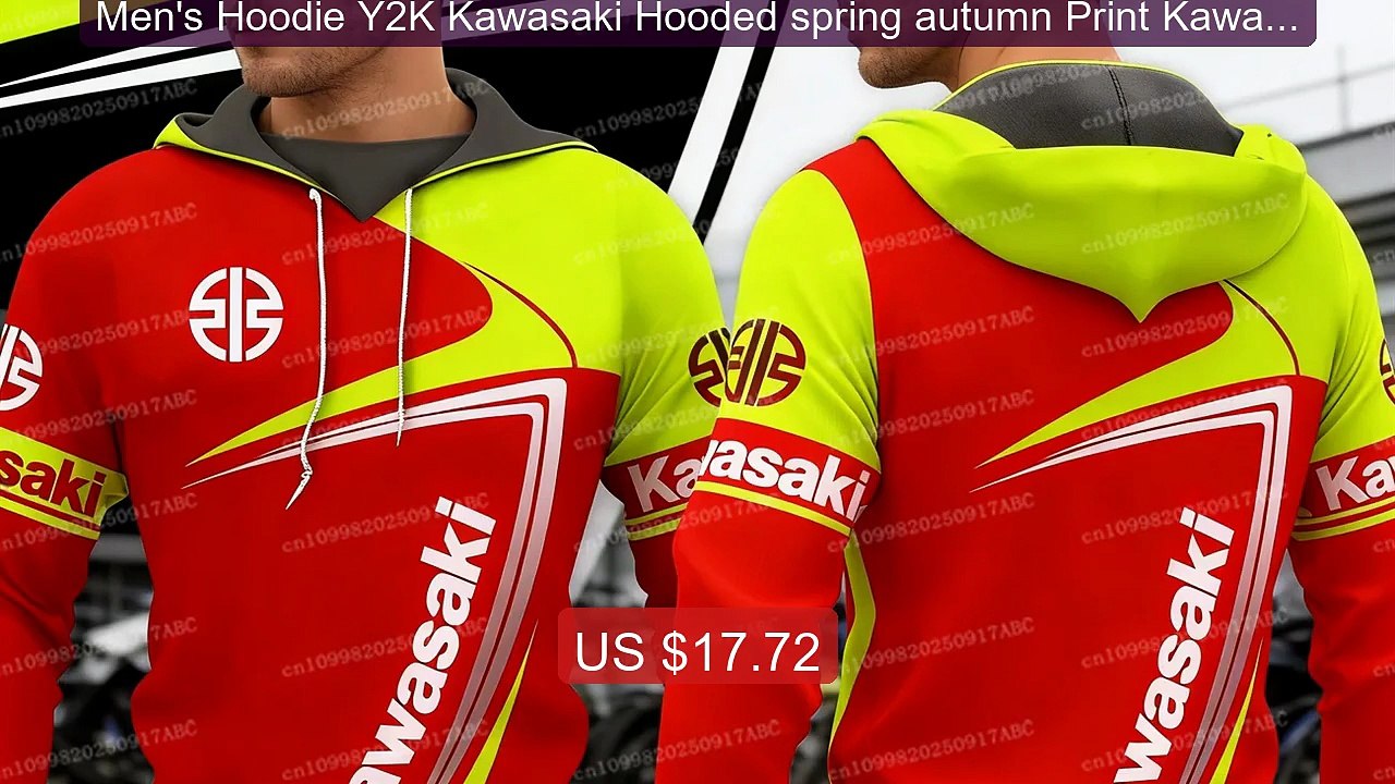 Men's Hoodie Y2K Kawasaki Hooded spring autumn Print Kawasaki ... -- Hot Deal 2026 | Limited Offer!