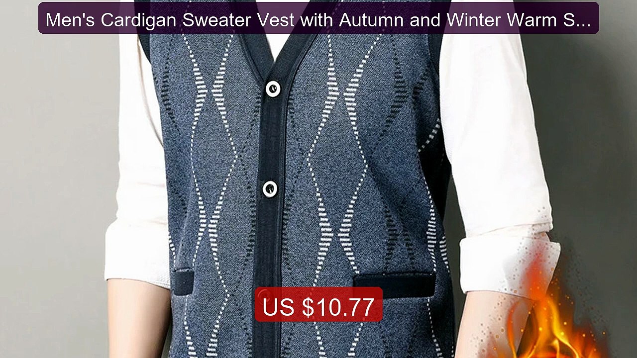 Men's Cardigan Sweater Vest with Autumn and Winter Warm Slim Knit W... -- Top Rated 2026 | Buy Now!