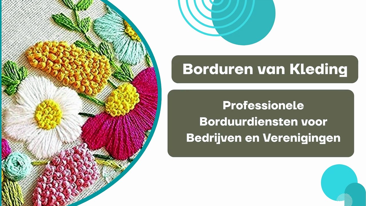 Borduren van Kleding Professionele Borduurdiensten voor Bedrijven en Verenigingen