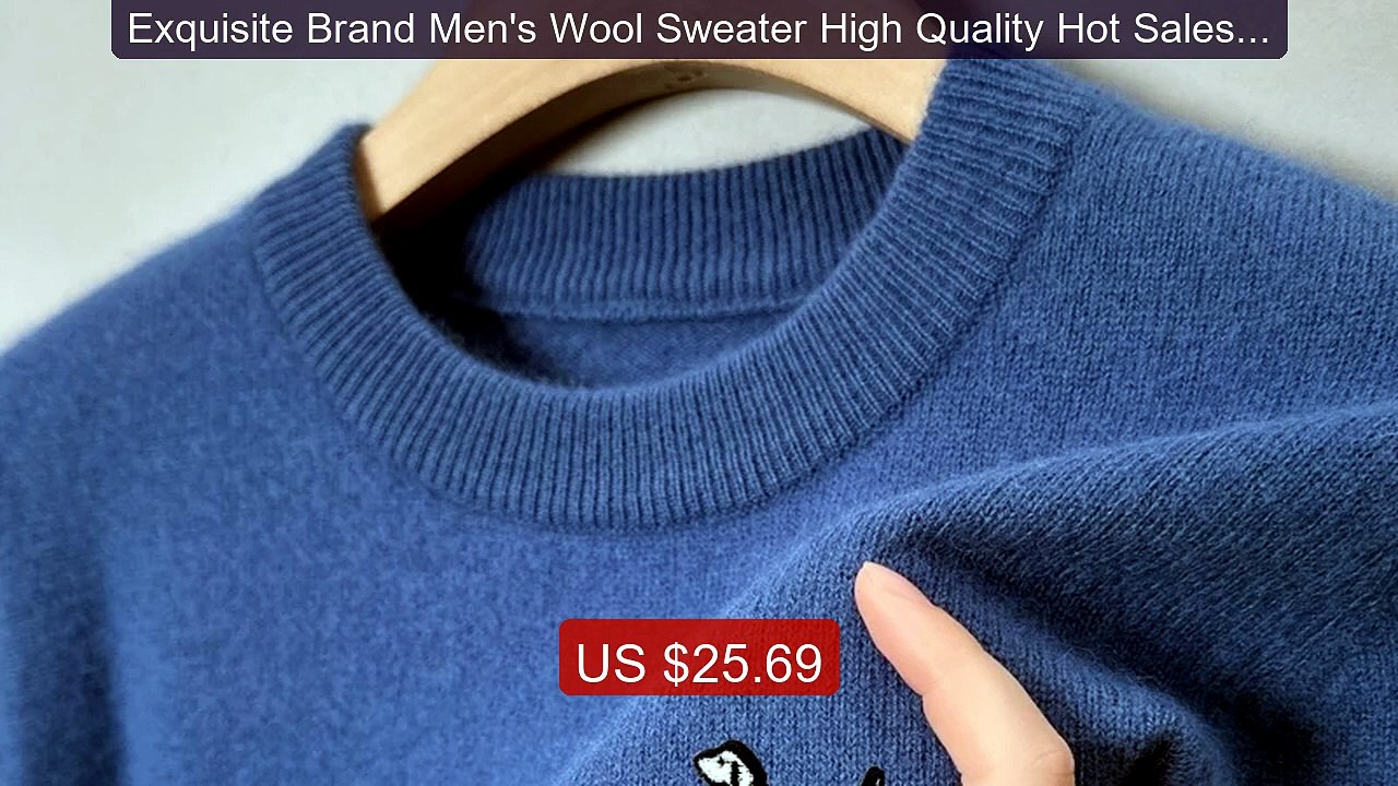 Exquisite Brand Men's Wool Sweater High Quality Hot Sales Dog ... -- Hot Deal 2026 | Limited Offer!