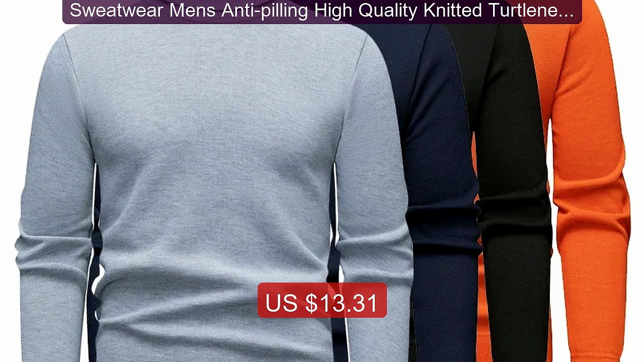 Sweatwear Mens Anti-pilling High Quality Knitted Turtleneck Sweater... -- Top Rated 2026 | Buy Now!
