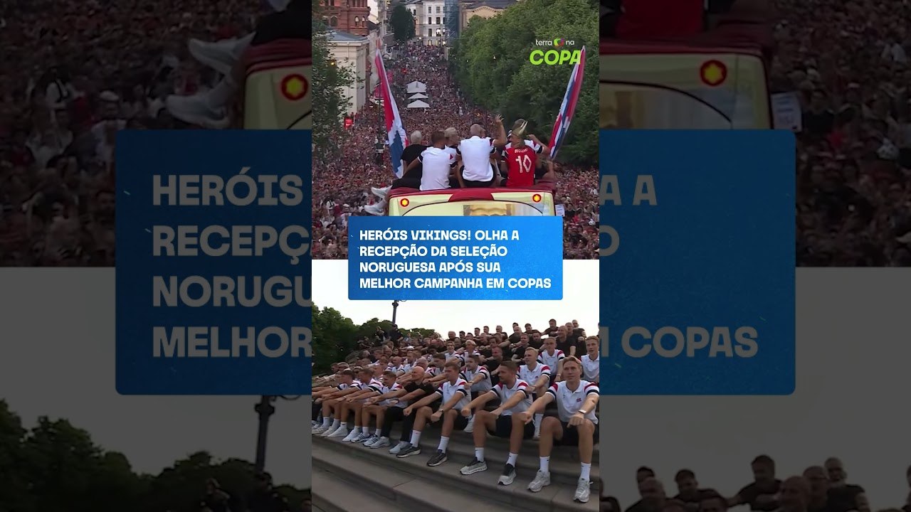 Heróis vikings! Olha a recepção da Seleção Noruguesa após sua melhor campanha em Copa #shorts
